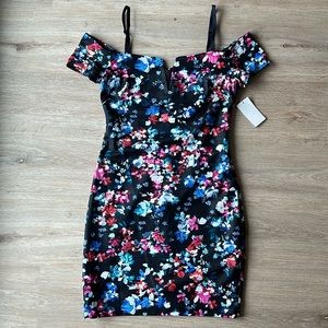 Guess floral fitted dress